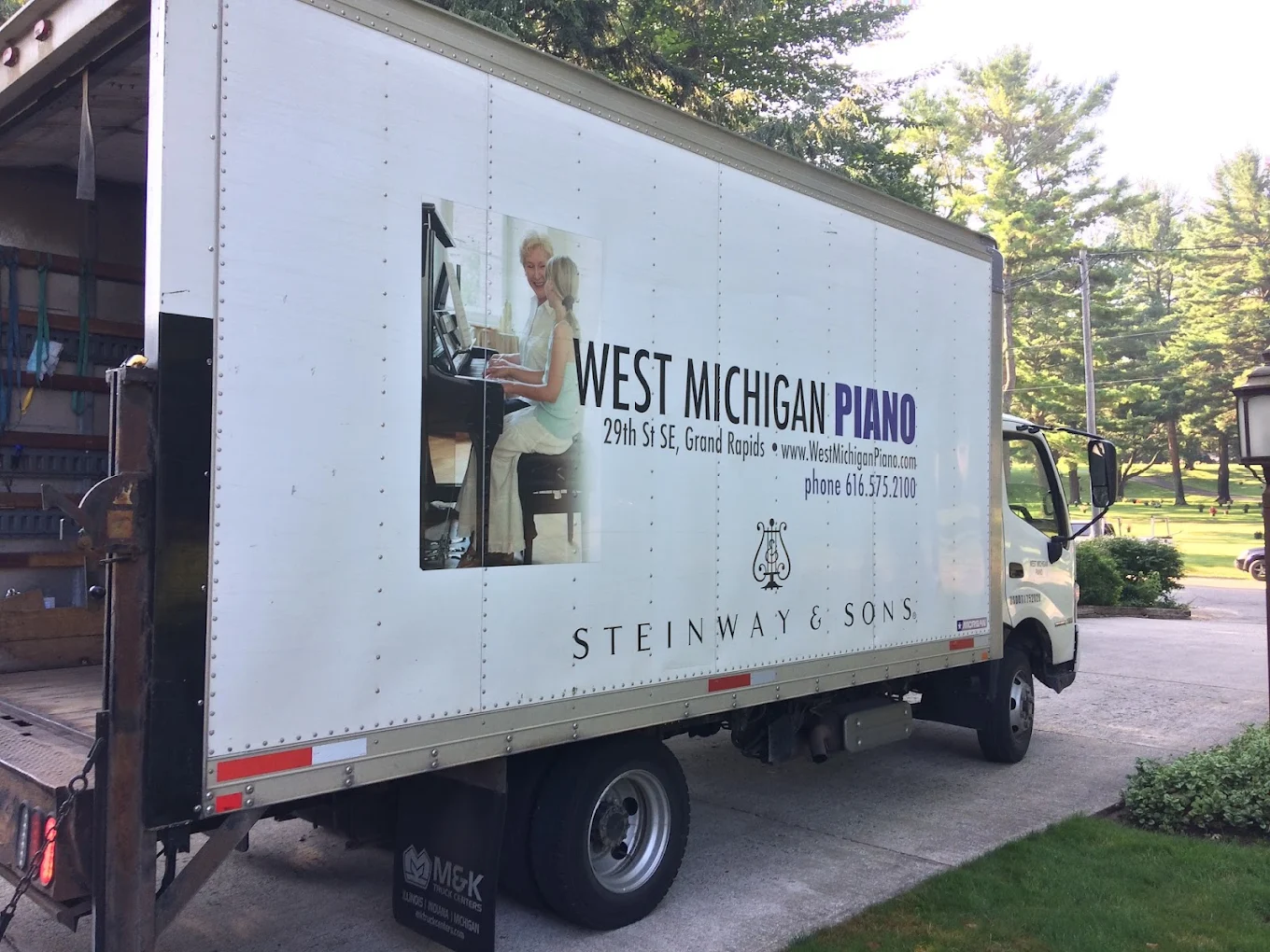West Michigan Piano delivery and moving truck